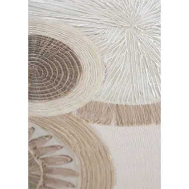 OBRAZ NA PŁÓTNIE CIRCLY Z WSTAWKAMI -A- 50X3,2X100 cm